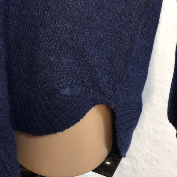 NWT St John's Bay Long Sweater with Cowl Neck Blue & Cream Color Women's Size 1X - Picture 5 of 15